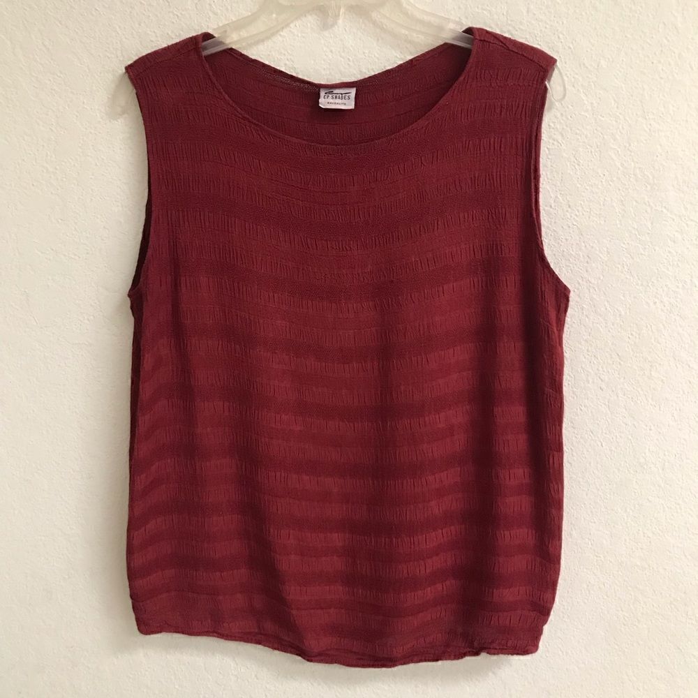 CP Shades textured tank top M